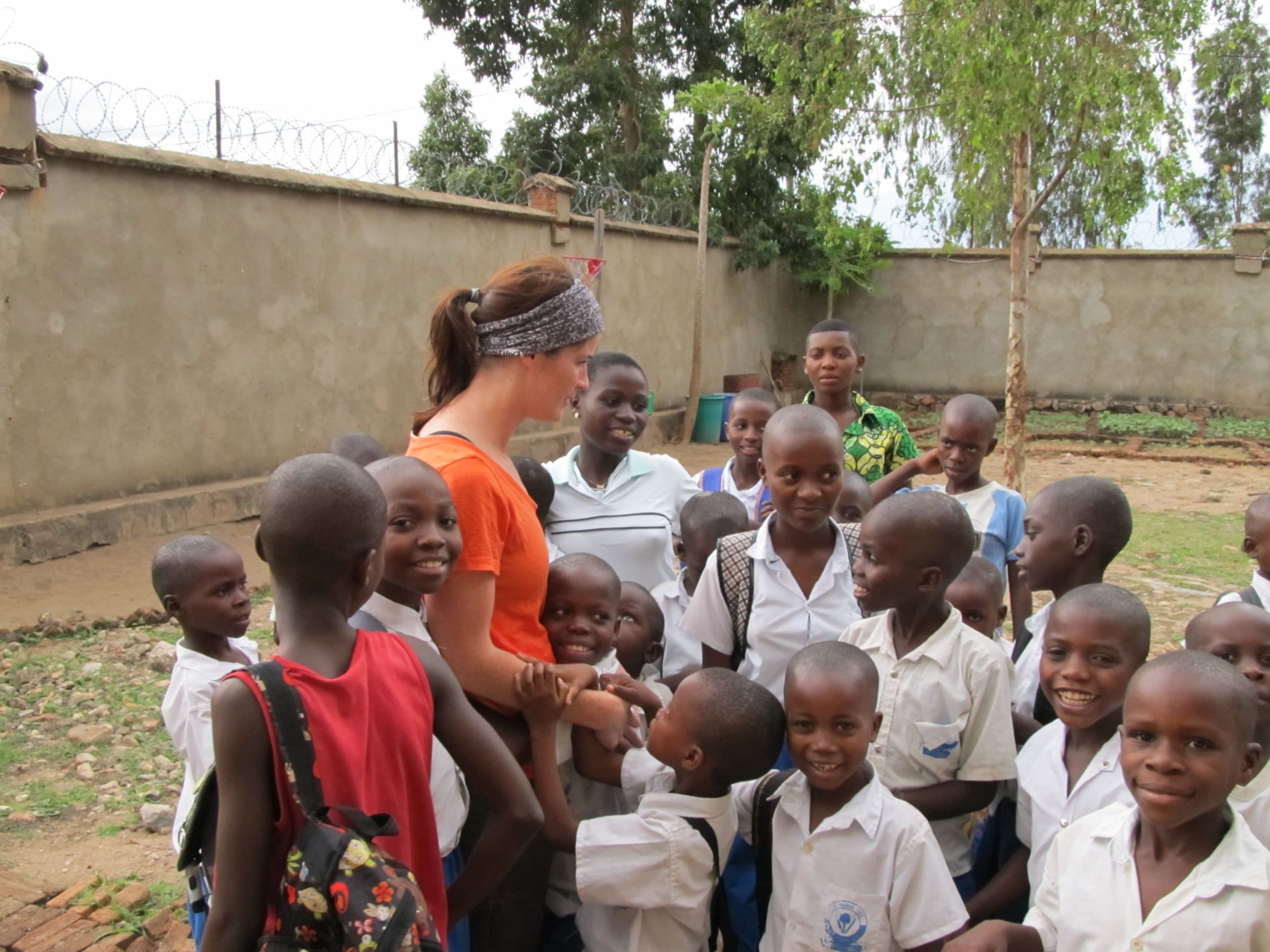 Children and community at Grace Orphanage in eastern Congo